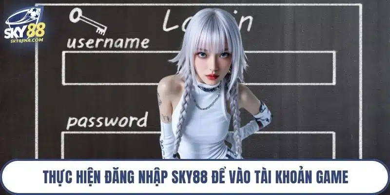 Thực hiện đăng nhập Sky88 để vào tài khoản game